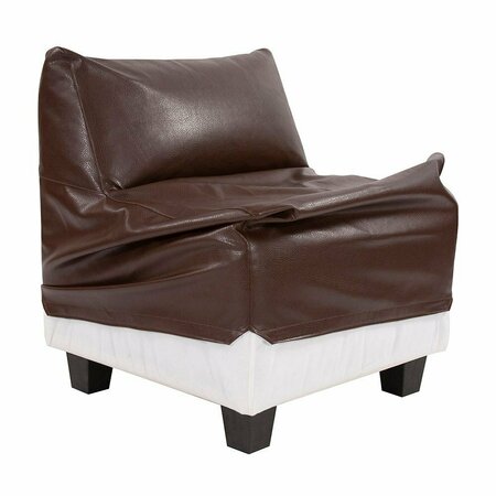 HOWARD ELLIOTT Pod Chair Cover Faux Leather Avanti Pecan - Cover Only Chair Base Not Included C823-192